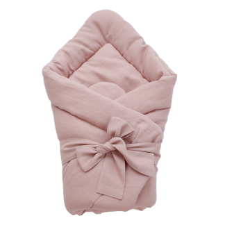 linen baby wrap powder pink