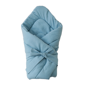 linen baby wrap sea blue