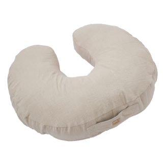 linen nursing pillow beige