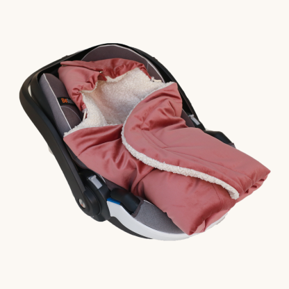 car seat swaddle dirty pink
