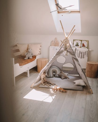 namiot dla dzieci minimalistyczny lniany