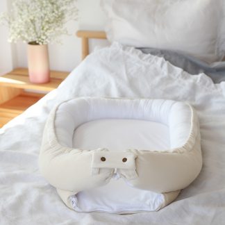 kokon niemowlęcy velvet, gniazdko dla niemowląt, poduszki do pokoju dziecka