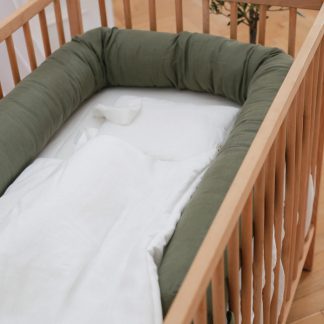 Ochraniacz do łóżeczka wałek / rulon lniany - (różne kolory)