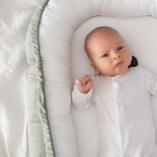 Kokon niemowlęcy VELVET - kolor miętowy