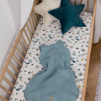 personalizowany śpiworek do spania niemowlęcy lniany