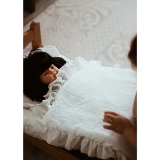 Kokon / łóżeczko dla lalki - kolor kremowy
