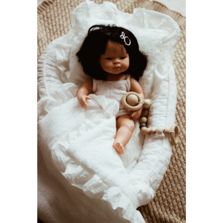 Kokon / łóżeczko dla lalki - kolor kremowy