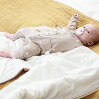 Śpiworek niemowlęcy do spania - FLANNEL - szałwia