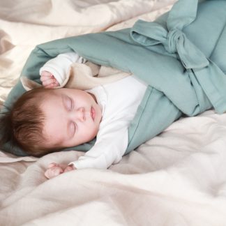 Rożek niemowlęcy - FLANNEL - szałwia