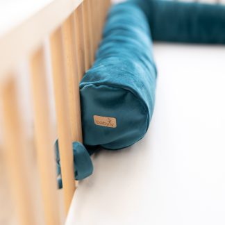 Ochraniacz do łóżeczka wałek / rulon velvetowy - (różne kolory)