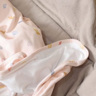 Kocyk niemowlęcy bawełniany / narzuta - wzór muszelki