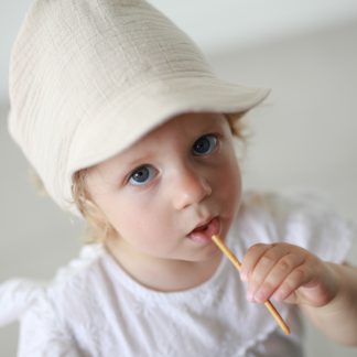 Chustka z daszkiem dla dzieci i niemowląt - muślinowa - różne kolory