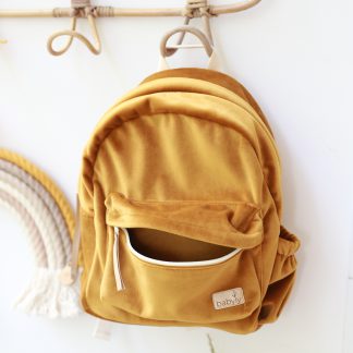 Plecak dla przedszkolaka -  musztardowy