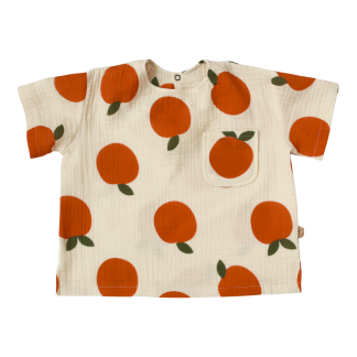 Muślinowy t-shirt dla dzieci - Owocki