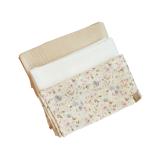 Zestaw pieluszek muślinowych - 3 pak - Meadow