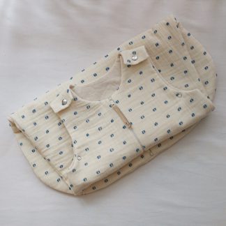 Śpiworek dla niemowląt do spania  - Niebieskie kropeczki