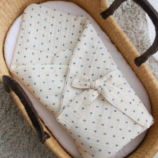 Rożek niemowlęcy - Niebieskie kropeczki