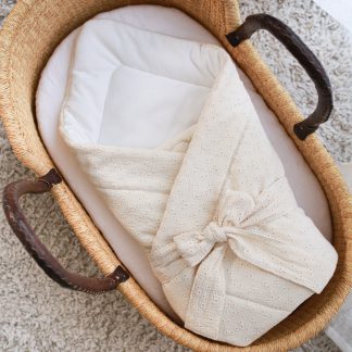 Rożek niemowlęcy - Noe - haftowany - jasny beż